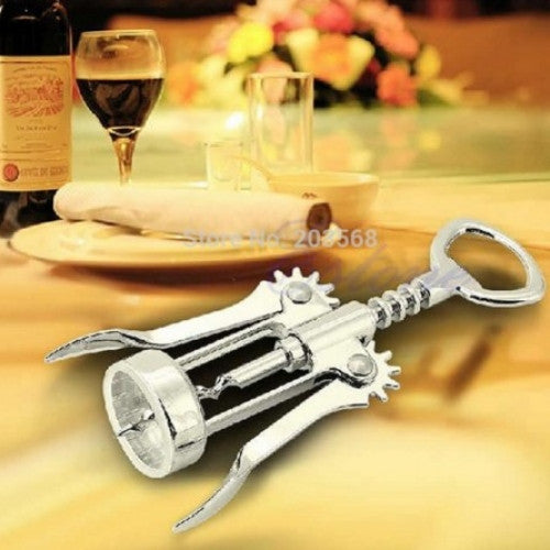 Metal Wine Corkscrew Stainless Steel New Waiter Beer Bottle Cap Opener